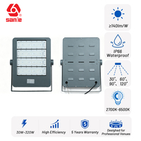 Projecteur LED 320W, puissant, large couverture lumineuse, protection IP66 toutes saisons, choix idéal pour les projets urbains
