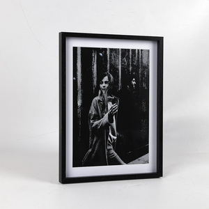 High Quality Modern Style Large <strong>30x40cm</strong> Black Wood Photo <strong>Frame</strong> MDF Paper Wrapped Photo <strong>Frame</strong> - Product Image 2
