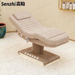 Luxe houten velours behandelbed met 3 motoren, elektrische massagefunctie, voetbediening en led-lamp - Product Image 6