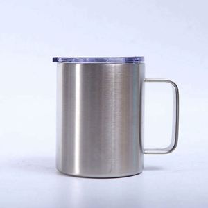 แก้วกาแฟสแตนเลสพร้อมฝาและหูจับสำหรับผู้หญิง พิมพ์โลโก้ตามสั่ง WSY9587 ของขวัญส่งเสริมการขายสำหรับกิจกรรมองค์กรและธุรกิจ - Product Image 1