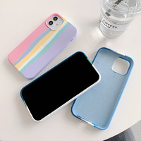 Étui de téléphone portable en silicone avec logo OEM, antichoc, anti-chute, design luxueux, peinture UV, pour 15/17 Pro Max/11/Xs/7/8 Plus, sac OPP