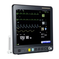 Moniteur vétérinaire multiparamètres à écran tactile anti-défibrillation à double canal pour chiens de compagnie certifié CE classe II
