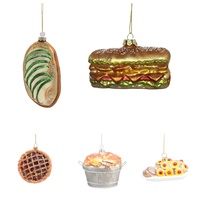 Kerstglas decoratieve voedselvormige creatieve hanger kerstboomdecoratie winkelpui display hanger