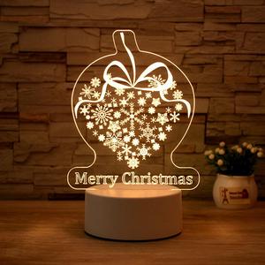 Foto Kustom Kreatif 3D Ilusi Anime Akrilik Meja Dasar Lampu Bebek Dekorasi Anak-anak <span class=keywords><strong>LED</strong></span> Lampu Malam Akrilik Menyala Huruf