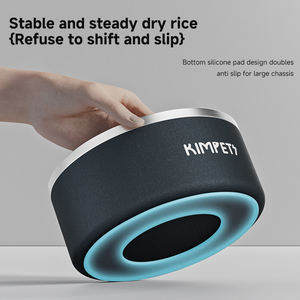 Mangkuk hewan peliharaan, mangkuk hewan peliharaan logam ditinggikan tinggi dapat disesuaikan, Tempat makan anjing kucing baja tahan karat dinding ganda terisolasi anti selip kapasitas besar - Product Image 4