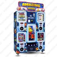 Mesin Gachapon Koin 5 in 1 Permainan LUCKY CAPSULE TOYS, Peralatan Hiburan Interaktif untuk Mal dan Taman Hiburan