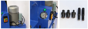 <span class=keywords><strong>Machine</strong></span> à riveter les garnitures de frein pour la fabrication de garnitures de rupture de camion, riveteuse à chaîne à rouleaux à oeillet rond avec énergie hydraulique - Product Image 4