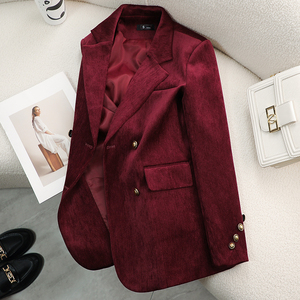 Chaqueta de gran tamaño para mujer, traje de trabajo con doble botonadura, chaqueta, <span class=keywords><strong>moda</strong></span> de oficina para mujer, traje de oficina para mujer - Product Image 4