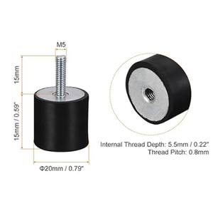 Amortisseur de vibrations cylindrique multi-matériaux personnalisé LeGood, compatible OEM pour équipement de machines-outils - Product Image 6