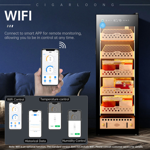 सिगलोंग बुद्धिमान स्थिर तापमान और आर्द्रता मोल्ड लकड़ी पेशेवर कंप्रेसर सिगार ह्यूमिडोर्स कैबिनेट - Product Image 2