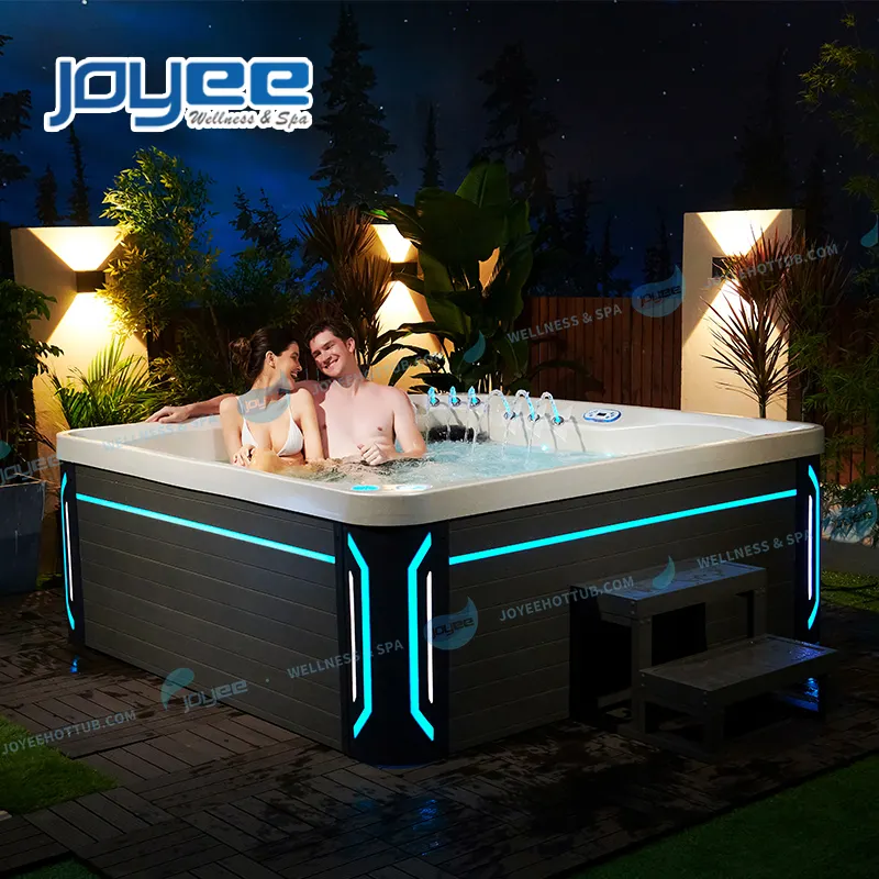 JOYEE prezzo di fabbrica a buon mercato 5 posti famiglia hydro spa bath balboa migliori spa all'aperto vasca idromassaggio con altoparlante blue tooth