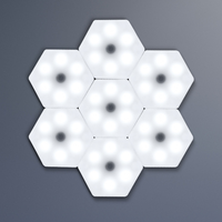 Lampe de nuit LED hexagonale DIY à commande tactile et à distance, design moderne Boyid, matériau ABS, piles AAA