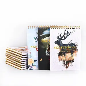 Yubon Spiral sketching notebooks Sketchbook Blank A4 Paper Professional Painting Notebooks Art Book for Students Adults Colleges