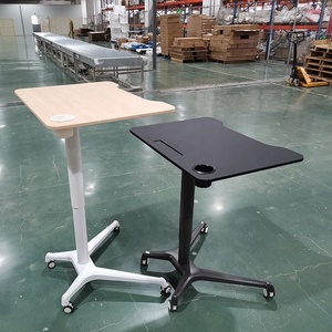 Trang chủ Văn phòng làm việc Alu cột duy nhất khí nén nâng chiều cao có thể điều chỉnh đứng bàn cơ sở ngồi đứng di động máy tính xách tay máy tính bàn - Product Image 4