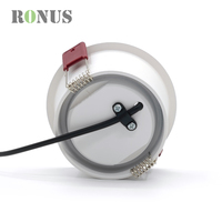Spot LED encastré rond anti-éblouissement IP44 SMD 10W 4 pouces pour plafond, 12W
