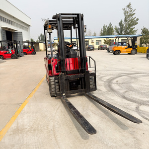 3 tấn điện 4WD đối trọng xe nâng với hai giai đoạn mast chì-axit Pin cho cổng sản xuất Nặng-giá cả cạnh tranh - Product Image 3