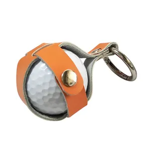 Robusto portátil Mini bolsa de pelota de golf de alta tendencia Bolsa de cuero de PU de moda en el campo de golf