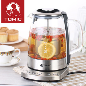 กาน้ำชาไฟฟ้าแก้วโทมิค 1.5 ลิตร พร้อมที่กรองชาสมุนไพร - Product Image 1