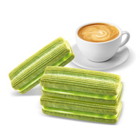 Biscuits sandwichs fourrés au matcha et au cacao, sans sucre, en vrac pour l'exportation, en boîte et en sachet