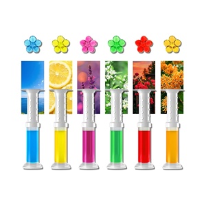 NOVISON DYD-813-6 Cedar Space Floral Scent <b>Air</b> <b>Freshener</b> Wholesale Bathroom <b>Toilet</b> Cleaner Deodorizer Portable Plastic <b>Toilet</b> - Product Image 1