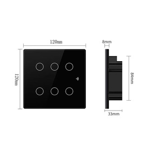 Interruptor Inteligente WiFi de 6 Vías con Control Táctil, Control por Voz con Alexa y Google Assistant, Enchufe Brasileño, Panel de Vidrio Templado - Product Image 2