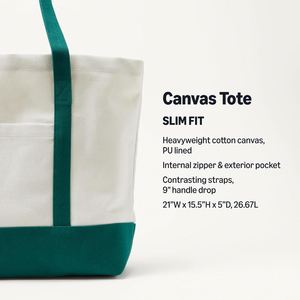 Bolsa de Mano Extra Grande de Lona de Algodón de 12 Onzas, Bolsa de Compras Reutilizable, Elegante Bolsa de Mano de Dos Colores, Diseño Creativo DIY - Product Image 3