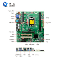 Nouvelle carte mère industrielle OEM ODM LGA1150 Intel I3/I5/I7 Q85 DDR3 16 Go de RAM max 11 USB 2 LAN SATA VGA Sortie HD PCIe X16/X4 ATX
