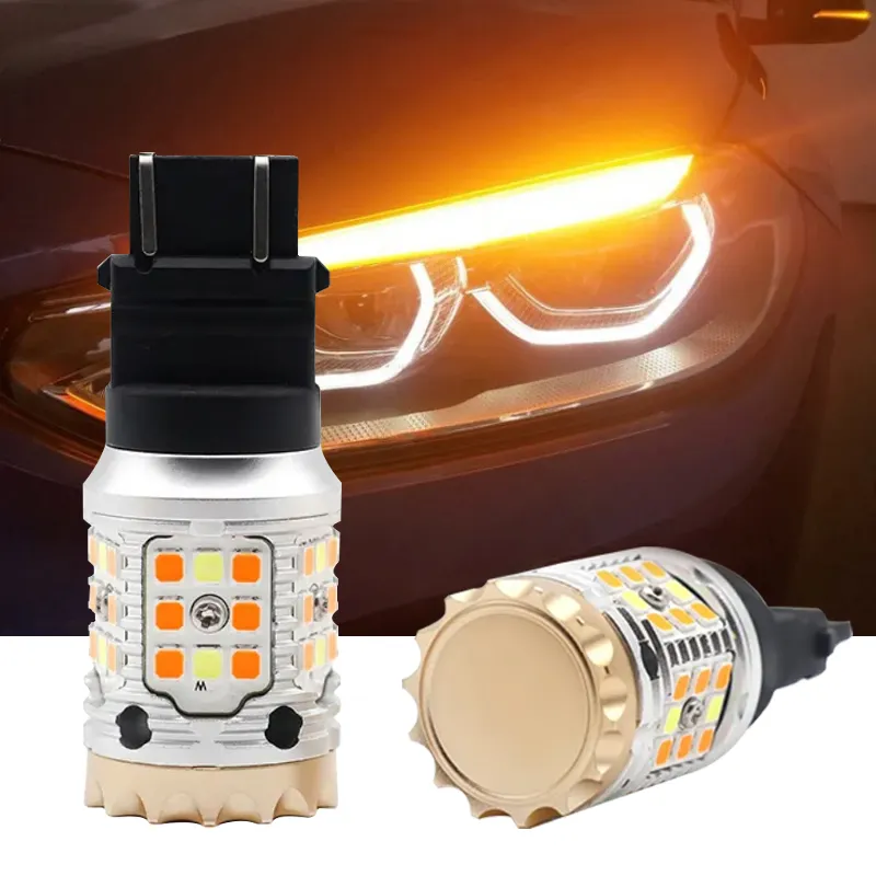 Nouvelles ampoules de signal led ambre 6000k 3156 3157 3157CK bay15d canbus led ampoules pour clignotants DRL voitures accessoires