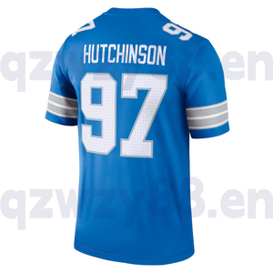 Áo thể thao bóng bầu dục Mỹ chất lượng cao, có thể tùy chỉnh, thêu tên đội Detroit, logo may, dành cho nam năm <span class=keywords><strong>2025</strong></span> - Product Image 2