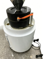 Moulin à Matcha Cérémonial Électrique Automatique en Pierre Naturelle Noire avec Boîte de Vitesses pour le Marché Haut de Gamme
