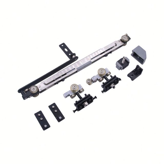 Eco-friendly Aluminum Manual Stainless Steel Sliding Door Hardware Sliding Door System Aluminum Furniture Accessories