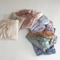 Drap-housse en soie de mûrier haut de gamme avec bandes élastiques housse de matelas complète couverture de lit lisse antidérapante literie