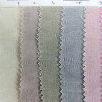 Tissu teint en fil double couche vert à la mode, poids moyen 55% lin 45% rayonne pour robes d'hiver, rideaux, vêtements pour garçons