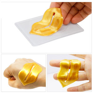 Masques <span class=keywords><strong>pour</strong></span> les lèvres en collagène or 24 carats, hydratants, anti-dessèchement, <span class=keywords><strong>pour</strong></span> des lèvres pulpeuses et hydratées - Product Image 2