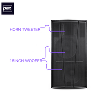 Enceinte passive F215 double 15 pouces 1200W pleine gamme, haut-parleur PA haute puissance pour sonorisation live, discothèque, scène