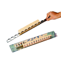 Pousseur de Mahjong de Luxe Personnalisé, Moderne et Contemporain, Pliable, Écologique, Couleur Écaille de Tortue, en Acrylique, pour Tuiles de 20 Pouces, Fabriqué en Chine