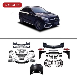 <span class=keywords><strong>Prix</strong></span> d'usine! Pour Benz <span class=keywords><strong>ML</strong></span> classe W164 ancien à nouveau GLE63 AMG bodykit avant pare-chocs arrière capot jupe latérale phare feux arrière - Product Image 2
