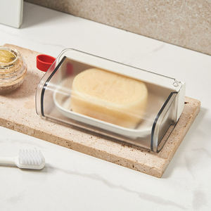 Boîte à savon de voyage portable en plastique écologique, durable, en deux parties, avec système de drainage, pour salle de bain, camping et usage extérieur - Product Image 2