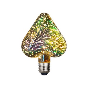 หลอดไฟ LED 3 มิติ รูปทรงดอกไม้ไฟ จากโรงงานโดยตรง ขั้ว E26/E27 หลอดไฟตกแต่ง SMD LED สำหรับตกแต่งวันหยุด ใช้ไฟ AC100-240V - Product Image 5