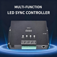 Contrôleur LED Pixel Artnet DMX vers SPI à 4 ports H806SA, prix usine, prend en charge les cartes SD, console DMX512, contrôleur WS2811 UCS8904