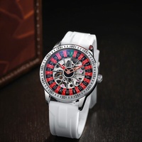 2025 personnalité à la mode montre mécanique pour hommes Design creux Unique fonction rotative entièrement automatique Silicone verre Hangzhou