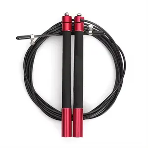 Aluminium Speed Jump Rope Adjustable 10 Ft Cable Steel Ball Bearings for MMA Boxing & Fitness