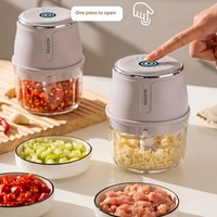 Mini elektrische voedselhakker USB oplaadbare groentehakker knoflookpers vleesmolen keukenmachine voor de keuken