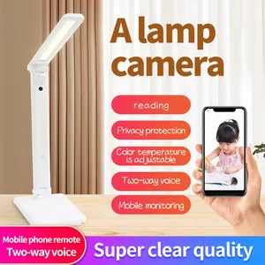 2024 New Multifunction Table Lamp Touch-Controlled Surveillance Cam 1080p HD Dual Light Modes Home Night Vision Indoor Recorder