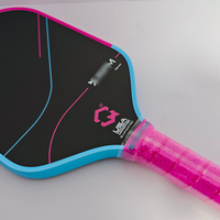 Raket Pickleball Ringan 16mm Inti Busa Karbon Tinggi Aerodinamis Hasil Hot Press untuk Hiburan Anak-anak dan Dewasa