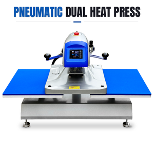 Termopressa 40x50 a Doppia Stazione Pneumatica ad Apertura Automatica per Sublimazione su T-shirt - Product Image 1