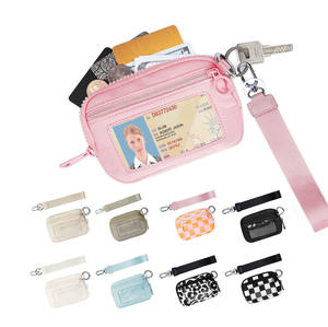 Portafoglio da polso <span class=keywords><strong>con</strong></span> logo personalizzato in Nylon <span class=keywords><strong>con</strong></span> doppio sacchetto cambio da polso custodia <span class=keywords><strong>con</strong></span> <span class=keywords><strong>cerniera</strong></span> porta carte di credito <span class=keywords><strong>con</strong></span> cinturino regalo di natale - Product Image 1