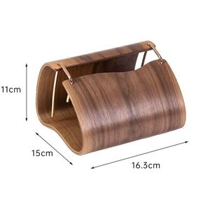 Wooden Tissue Box Modern Design <b>Desktop</b> Free Standing Storage For Living Room Bedroom - Product Image 4