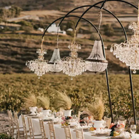 Lampes sur pied et de table en fer forgé, direct usine, certifiées AC IP65, éclairage décoratif de luxe pour mariages et événements