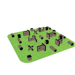 Bolas de gel Pistolas y <span class=keywords><strong>paintball</strong></span> Air Bunkers Arena Tiro con arco Campo DE LUCHA Etiqueta Obstáculos Juegos de tiro en la pared Juego de búnker inflable - Product Image 6